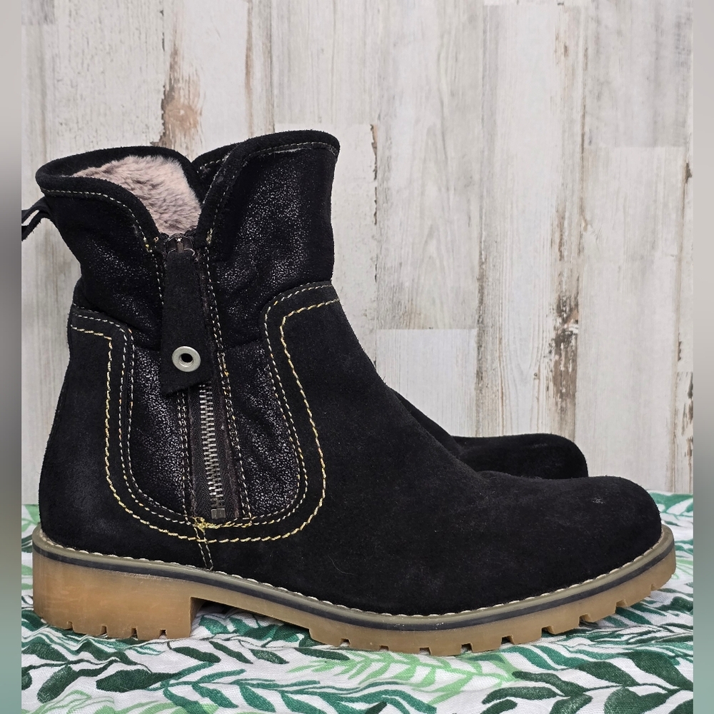 Eric Michael Black Suede Ankle Boots